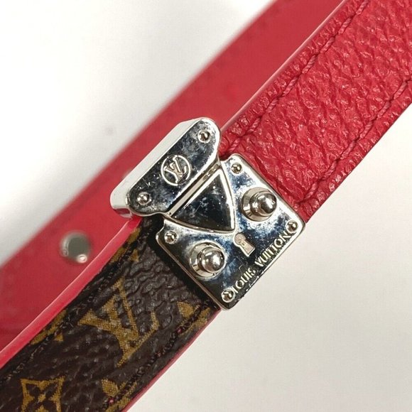 LOUIS VUITTON Monogram Bracelet Lockit Accessories Double Bracelet - Picture 12 of 14